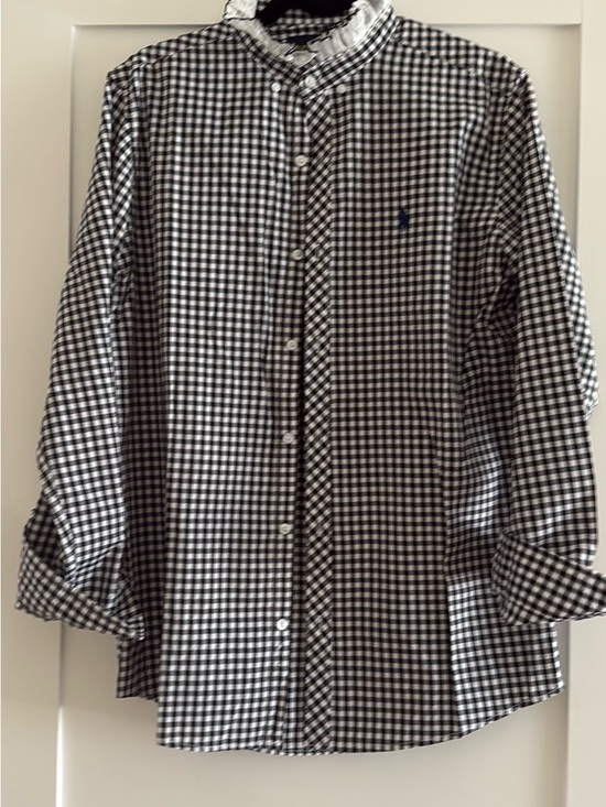 Ralph Lauren Tops - Ralph Lauren Black & White Gingham Button-Down Shirt